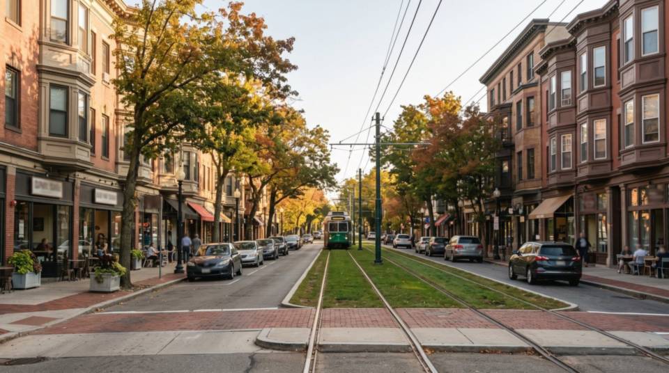 Autumn in Brookline, Massachusetts
